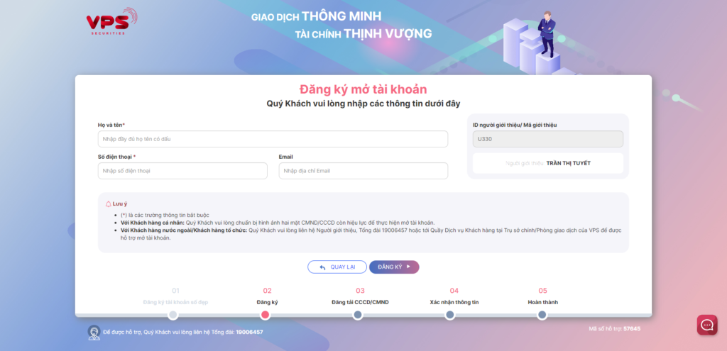 mở tài khoản chứng khoán