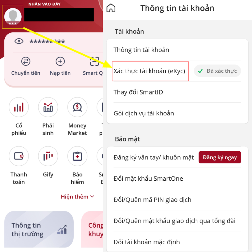 tài khoản chứng khoán